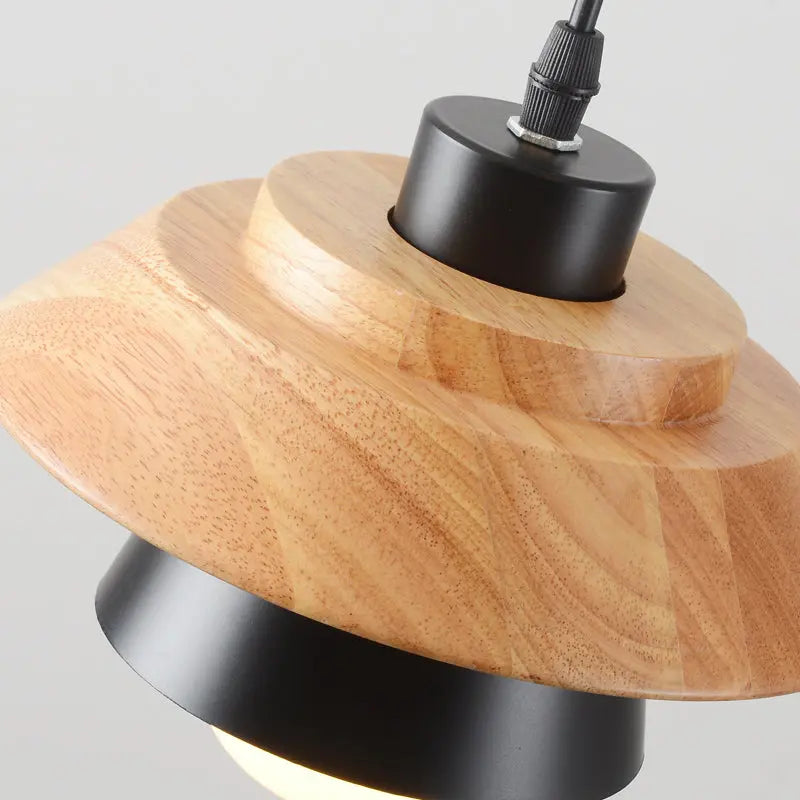 Nordic-Style Wooden Pendant Lamp for Warm, Minimalist Ambience