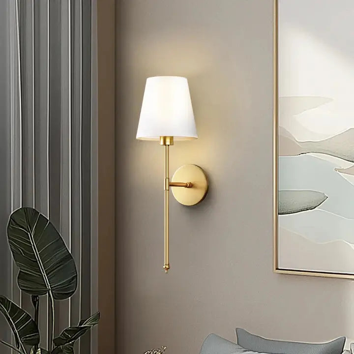 Wireless Wall Lamp - Elegant Metal Design with Warm, Cozy Light