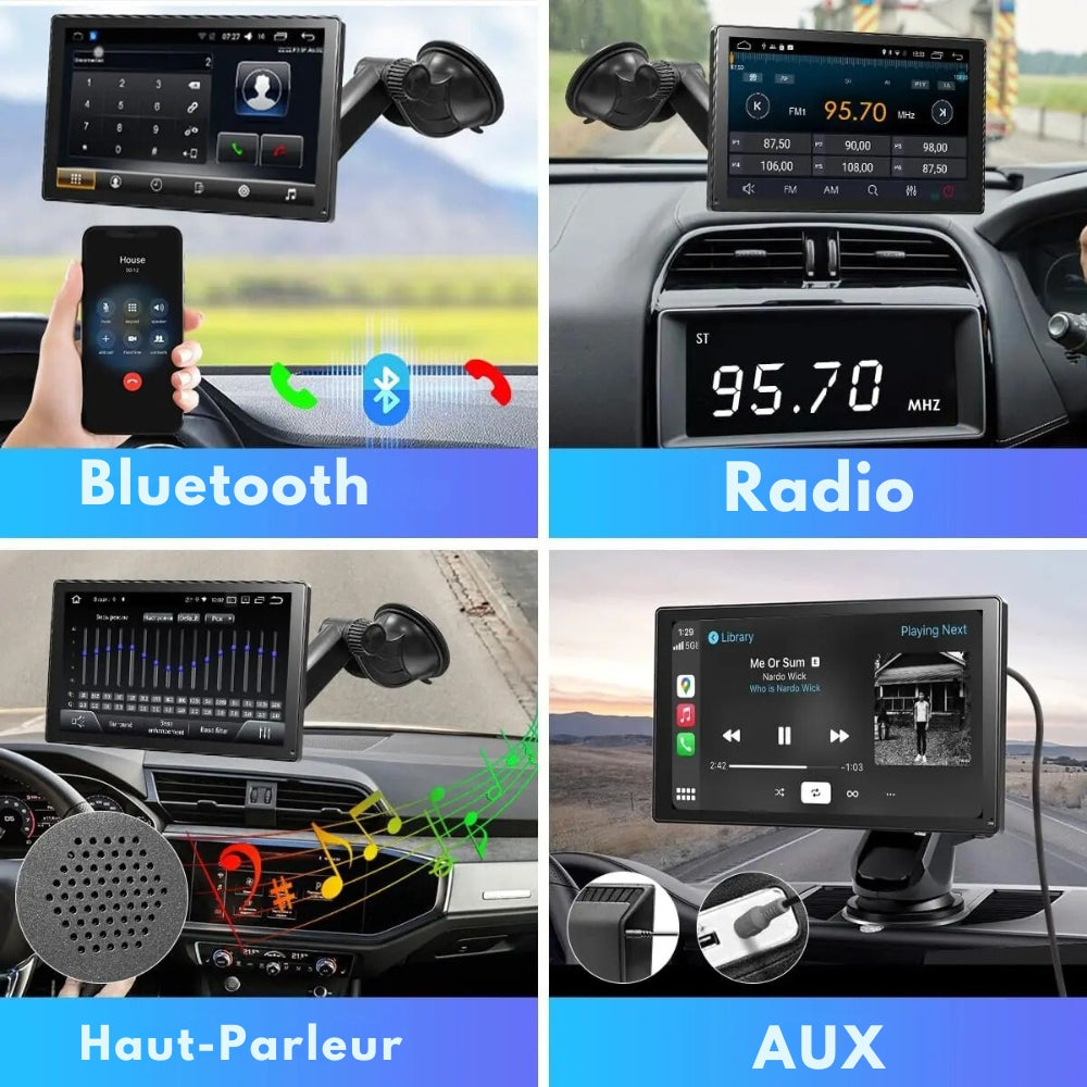 Marcherelle™ – Wireless Car Radio with CarPlay 9” HD Touchscreen