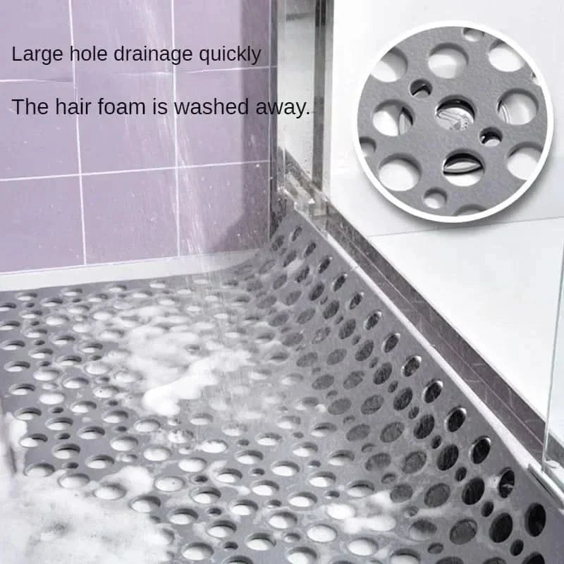 Slip-Resistant Shower Mat with Quick-Drain Surface