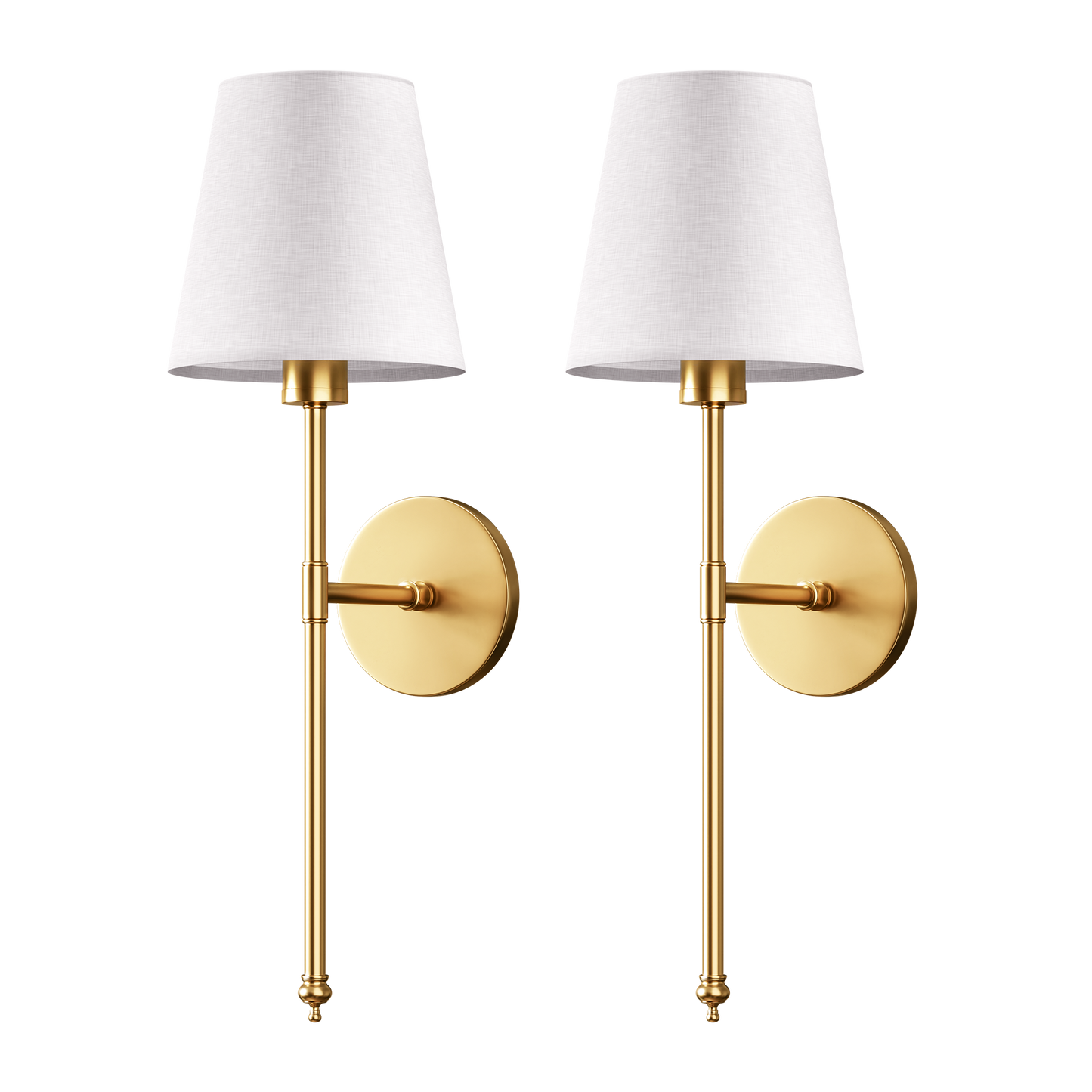 Elegant Battery-Powered Wall Lamp with Remote Control - Drill-Free Installation