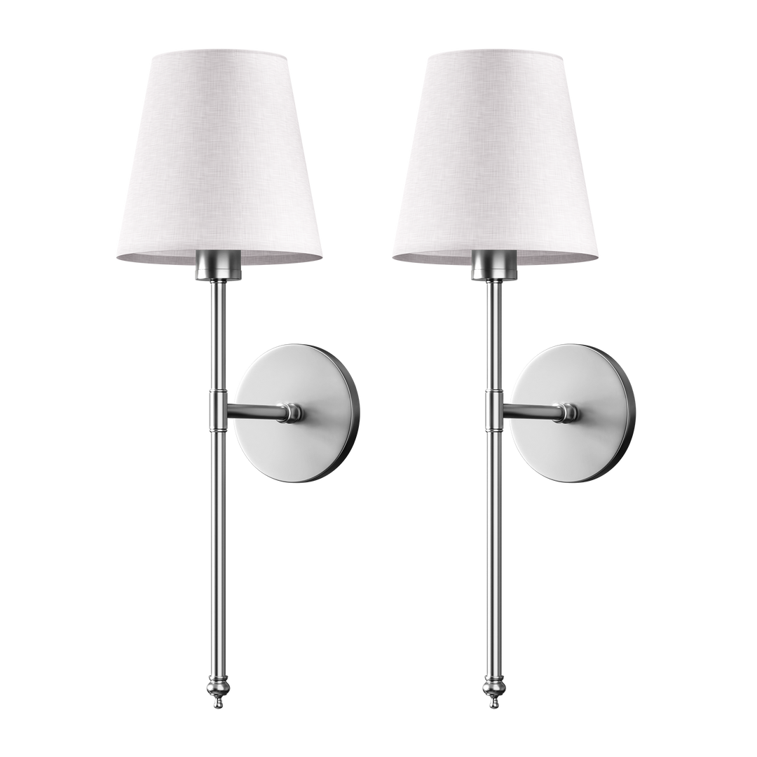 Elegant Battery-Powered Wall Lamp with Remote Control - Drill-Free Installation