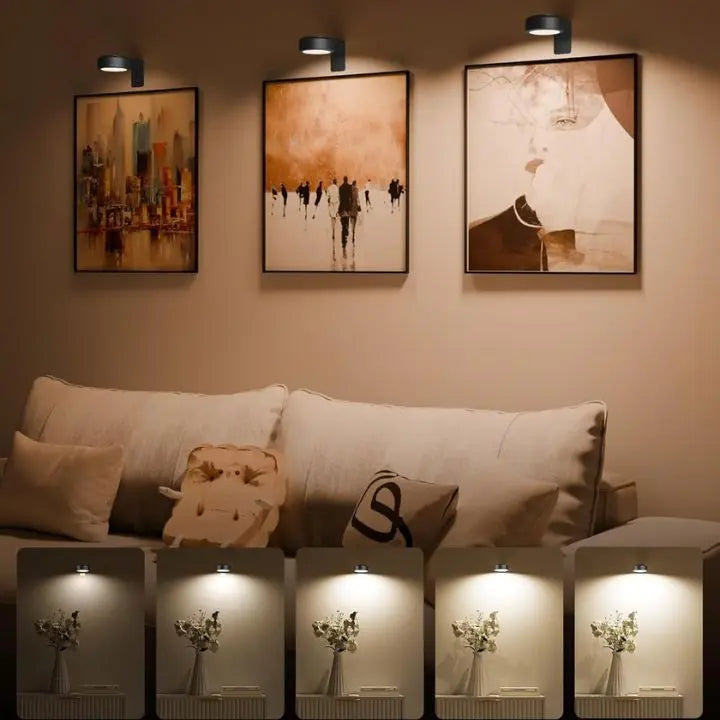 Cordless LED Picture Light – Sleek, Even Illumination for Art & Décor