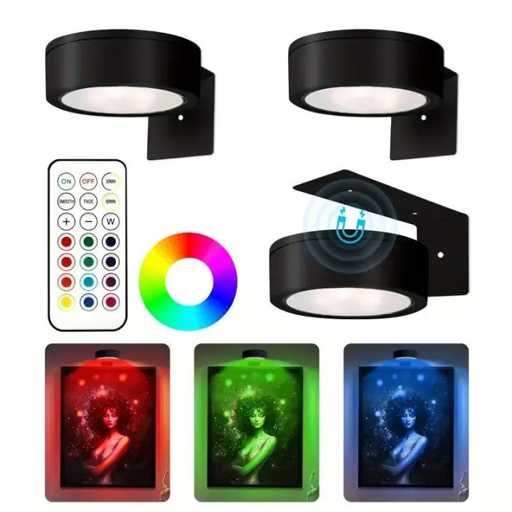 Cordless LED Picture Light – Sleek, Even Illumination for Art & Décor