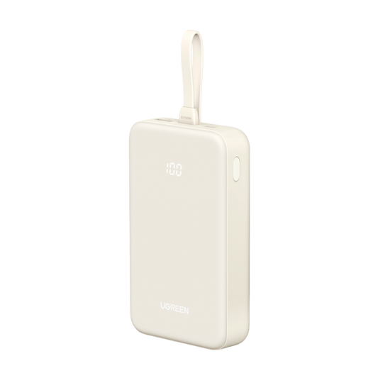 UGREEN 20000mAh Power Bank with Built-In USB-C Cable