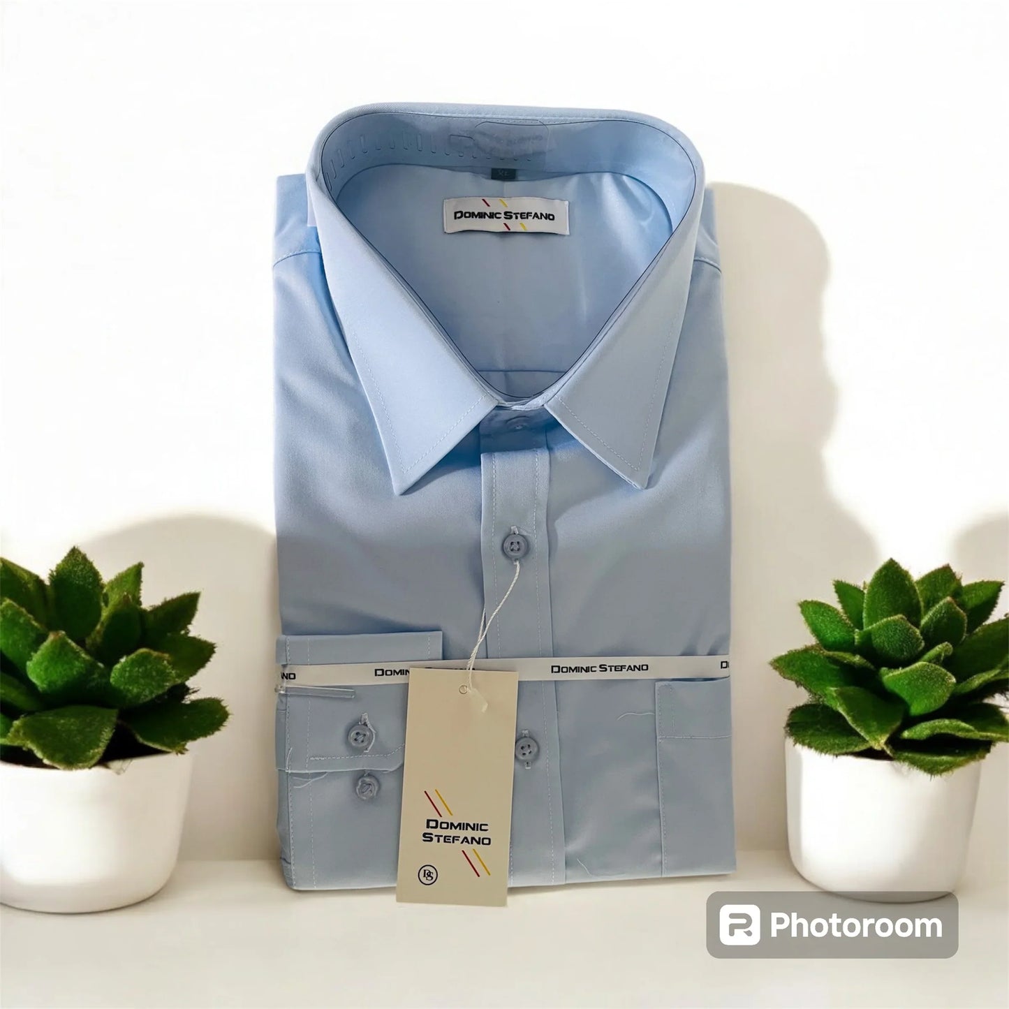 Men's Formal Shirts - Cotton Blend, Solid Colour, Long Sleeve, Office & Casual Wear, Sizes S-XXL