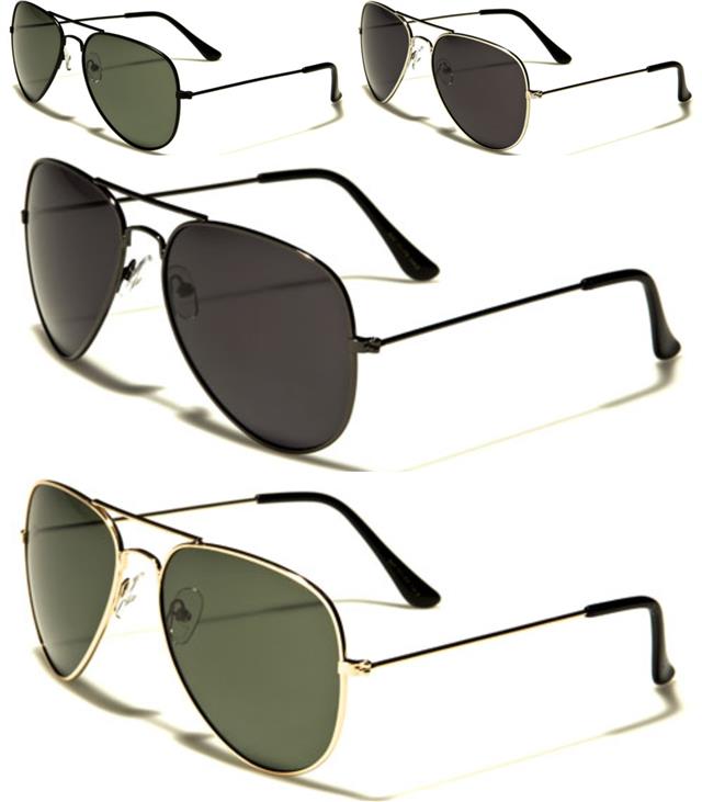 Vintage-Style Polarized Pilot Sunglasses for Men and Women - Unisex Aviator Shades