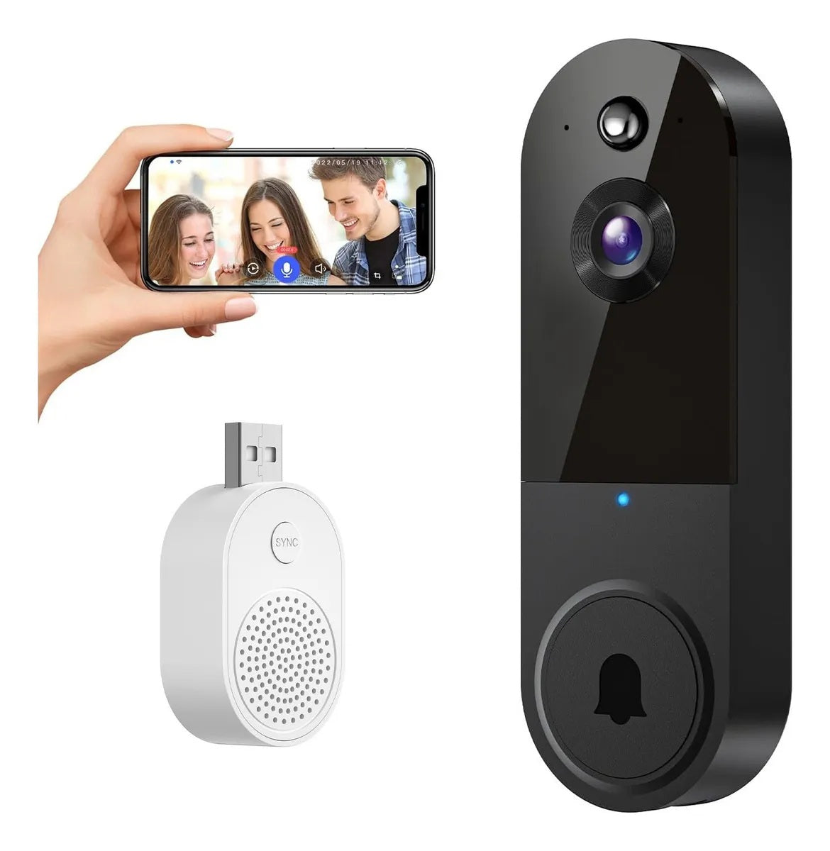 Wi-Fi Door Camera 1080P with Smart Detection