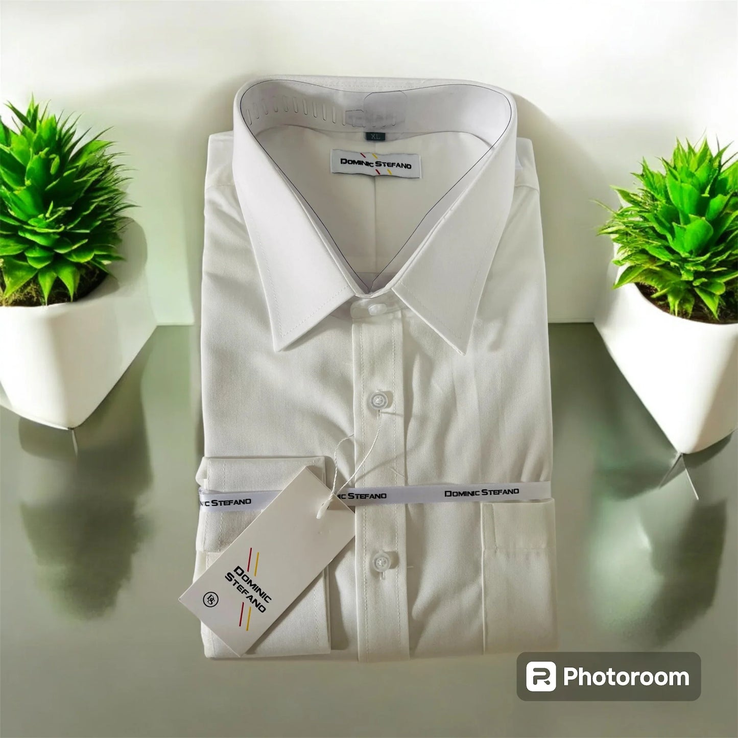 Men's Formal Shirts - Cotton Blend, Solid Colour, Long Sleeve, Office & Casual Wear, Sizes S-XXL