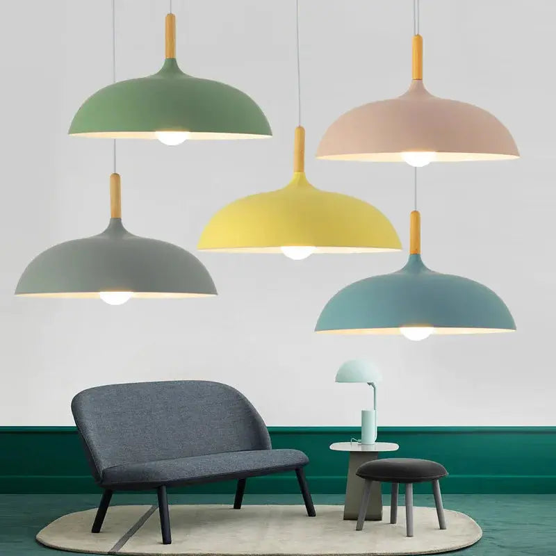 Premium Oak Wood Ceiling Light Fixture