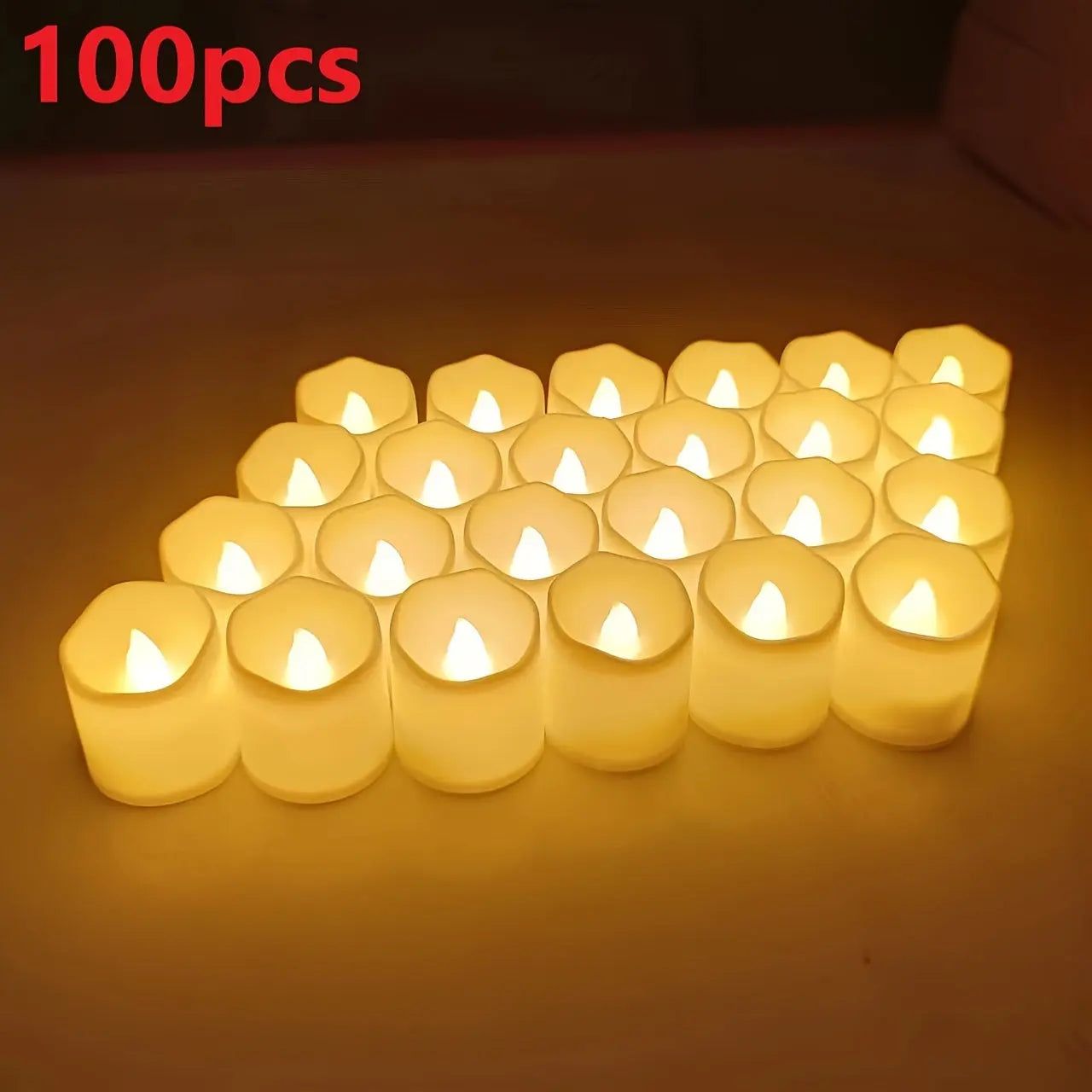 Flameless LED Tea Lights - Safe, Realistic Candlelight for Any Occasion
