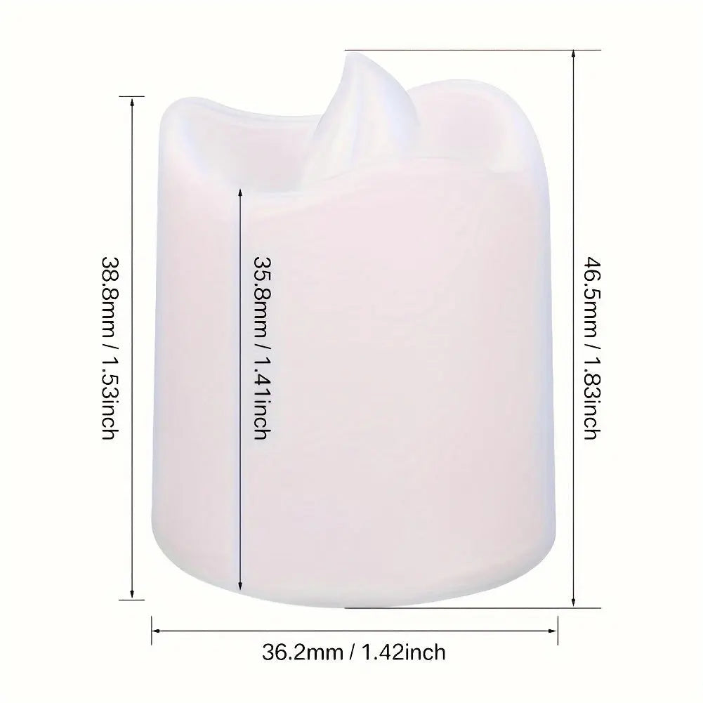 Flameless LED Tea Lights - Safe, Realistic Candlelight for Any Occasion