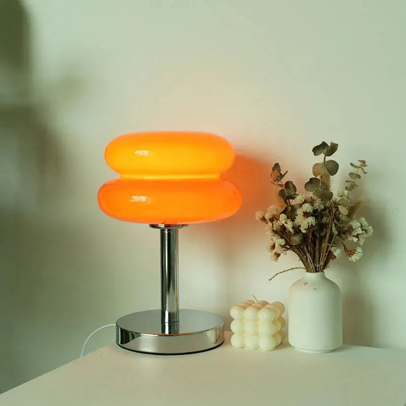 Glass Table Lamp Night Light – Soft Ambient Glow for Cozy Evenings