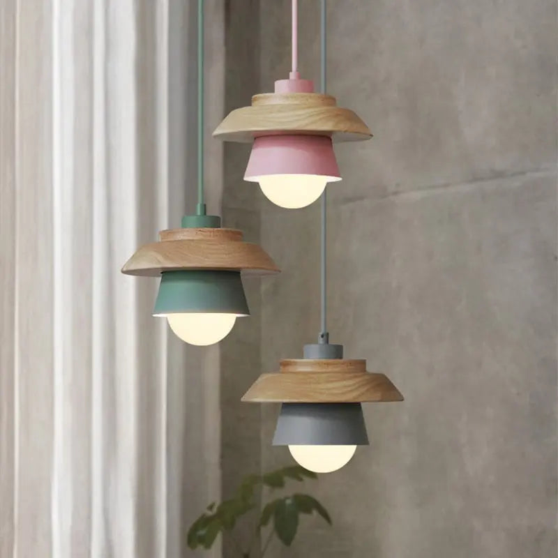 Nordic-Style Wooden Pendant Lamp for Warm, Minimalist Ambience