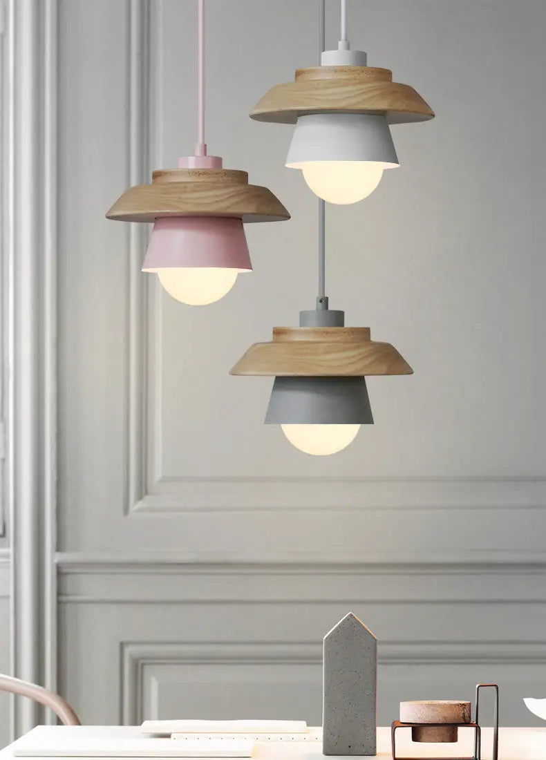 Nordic-Style Wooden Pendant Lamp for Warm, Minimalist Ambience