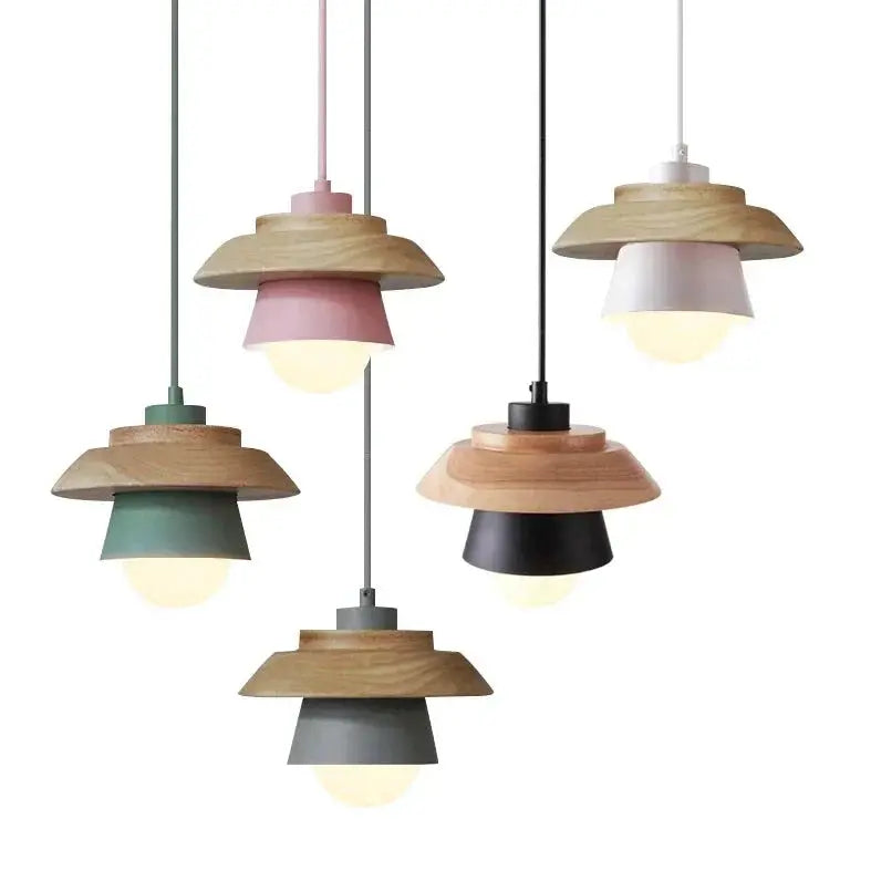 Nordic-Style Wooden Pendant Lamp for Warm, Minimalist Ambience
