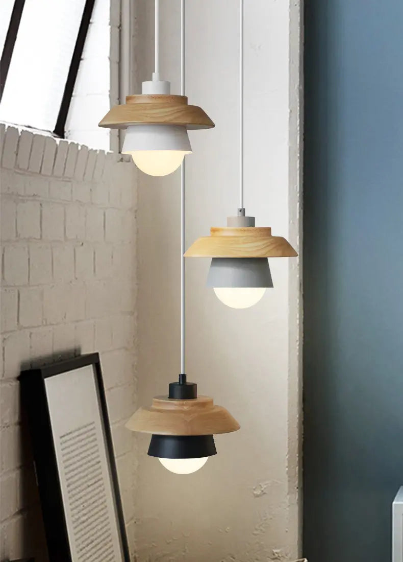 Nordic-Style Wooden Pendant Lamp for Warm, Minimalist Ambience