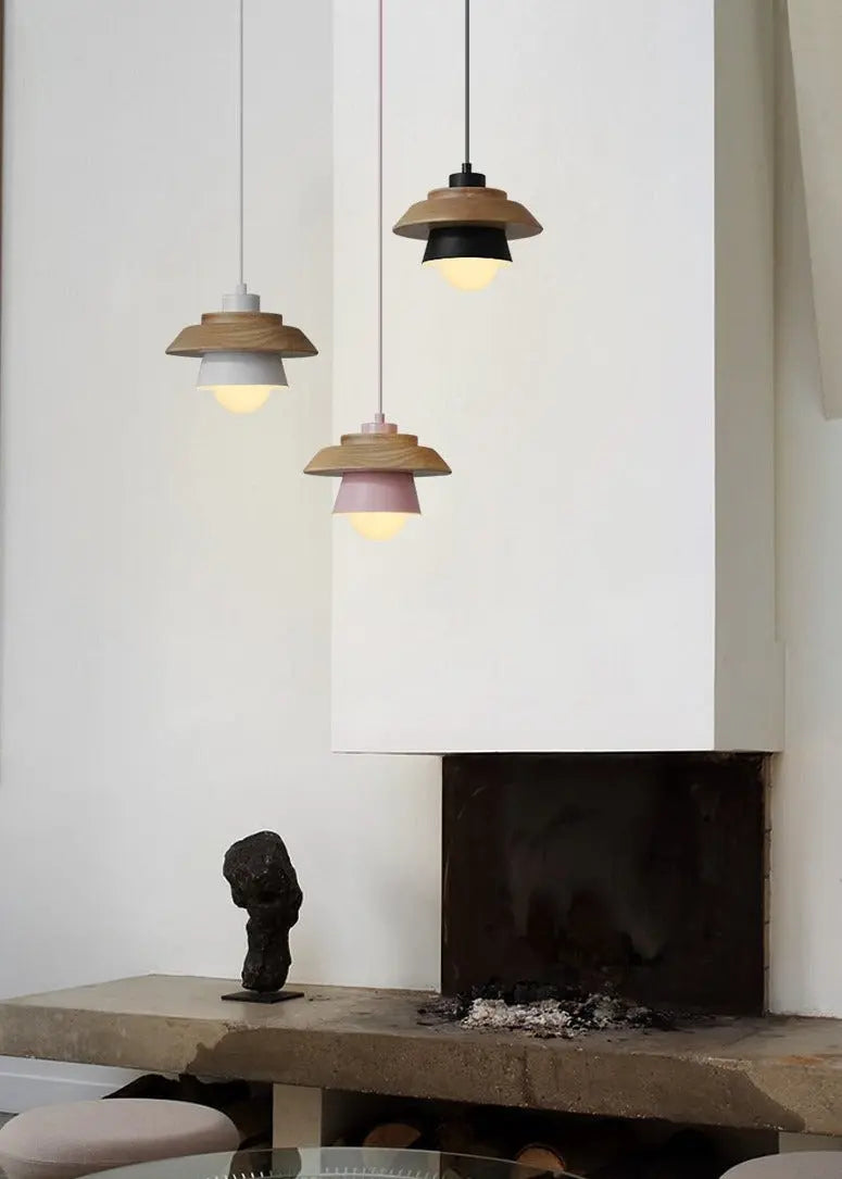 Nordic-Style Wooden Pendant Lamp for Warm, Minimalist Ambience