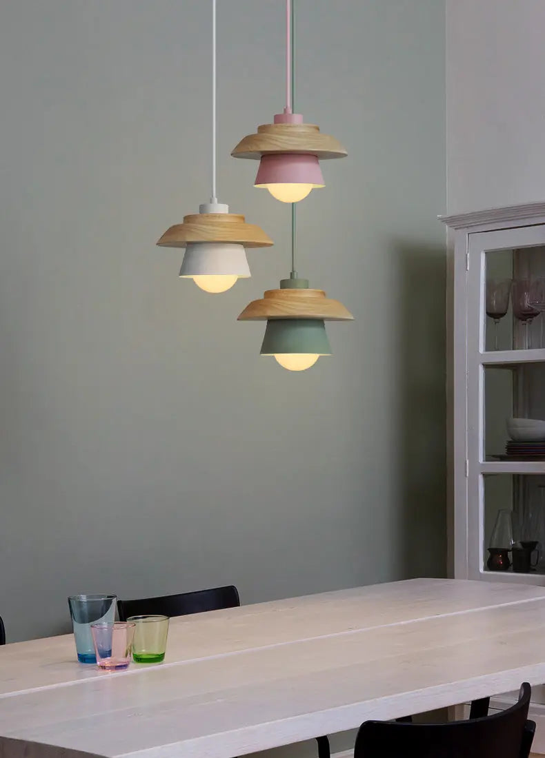 Nordic-Style Wooden Pendant Lamp for Warm, Minimalist Ambience