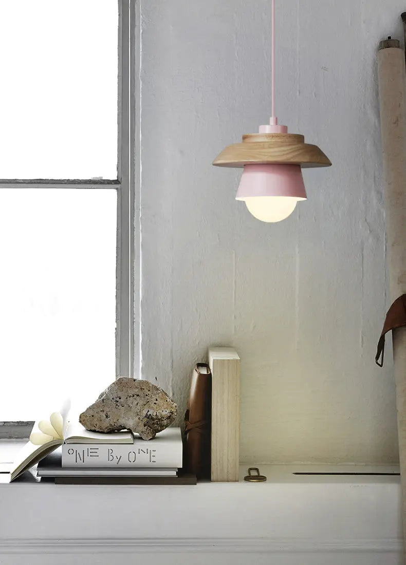 Nordic-Style Wooden Pendant Lamp for Warm, Minimalist Ambience