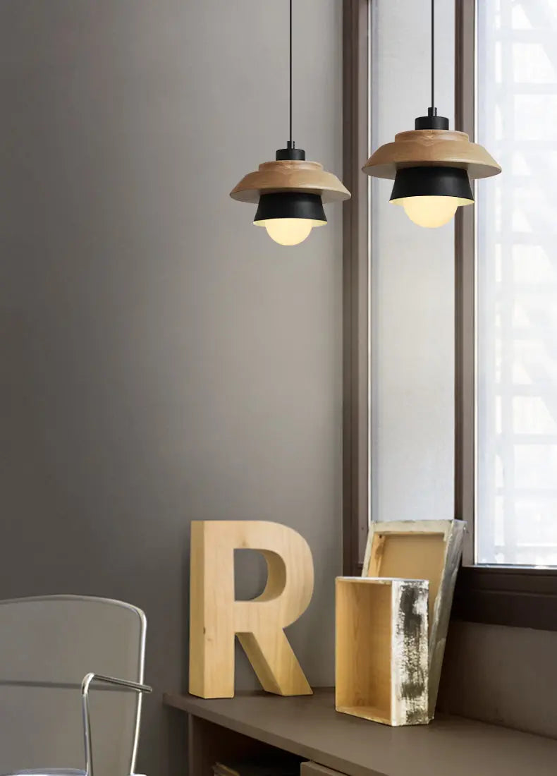 Nordic-Style Wooden Pendant Lamp for Warm, Minimalist Ambience