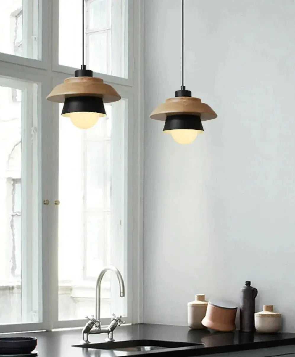 Nordic-Style Wooden Pendant Lamp for Warm, Minimalist Ambience
