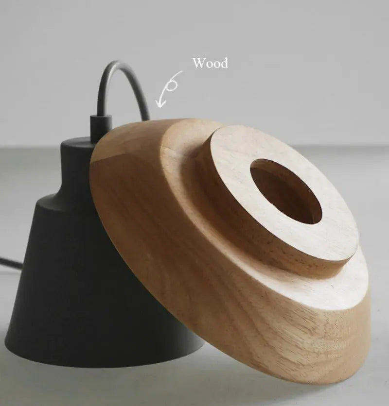 Nordic-Style Wooden Pendant Lamp for Warm, Minimalist Ambience