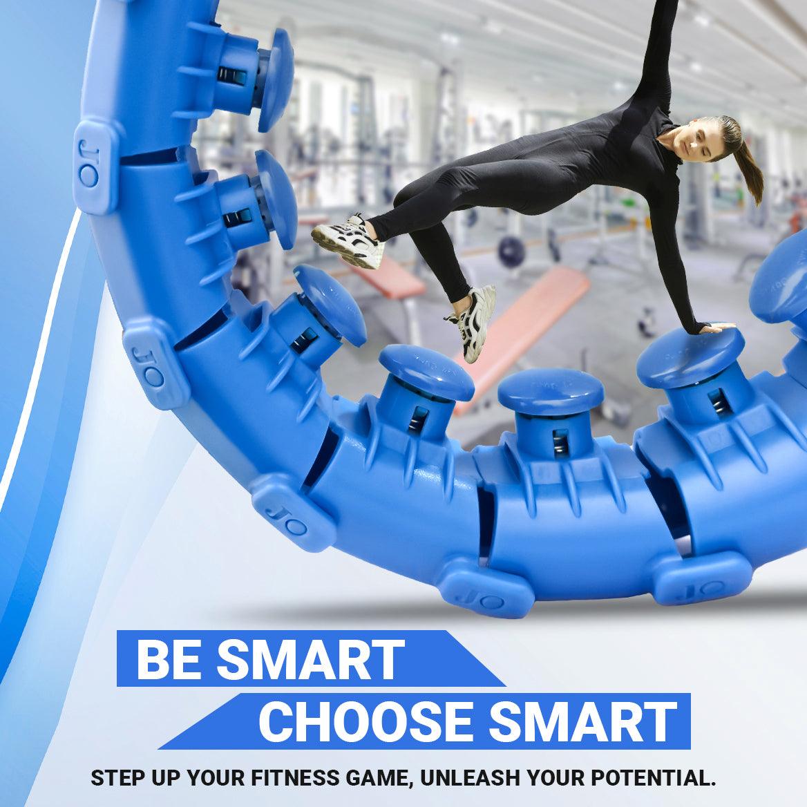 MASKURA Smart Weighted Hula Hoop with Counter – 24 Knots, Adjustable Ring Size for Weight Loss & Smart Fitness, Suitable for Adults