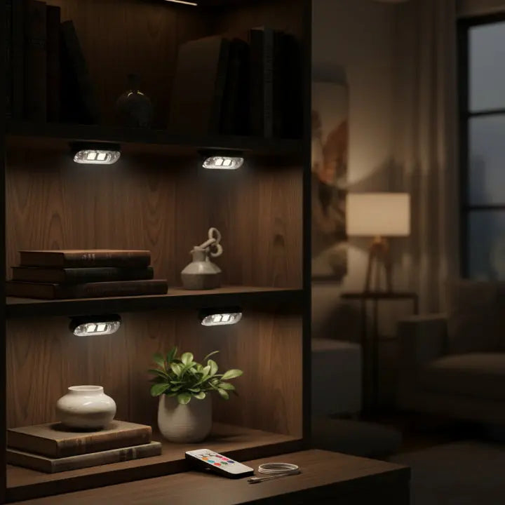 4-Pack Wireless LED Accent Lights for Ambient Lighting