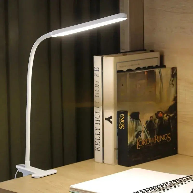 Dimmable LED Clip Lamp with Flexible Gooseneck