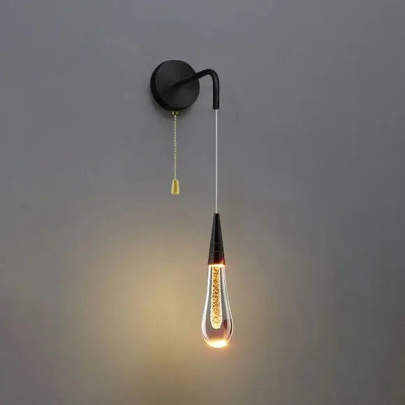 LED Wall Lamp with Dripping Glass Design