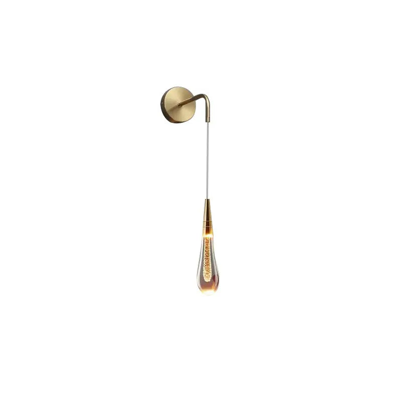 LED Wall Lamp with Dripping Glass Design
