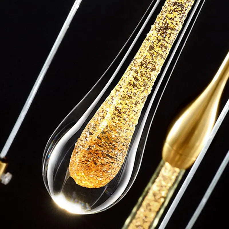 LED Wall Lamp with Dripping Glass Design
