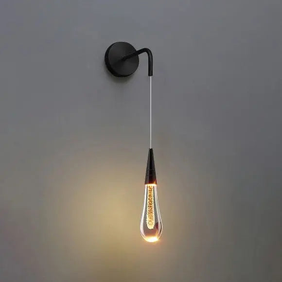 LED Wall Lamp with Dripping Glass Design