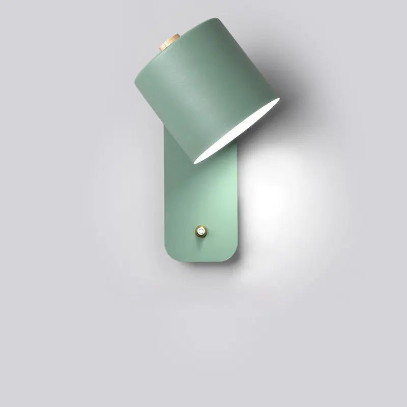 2-Pack LED Wall Lamps with Built-In Switch