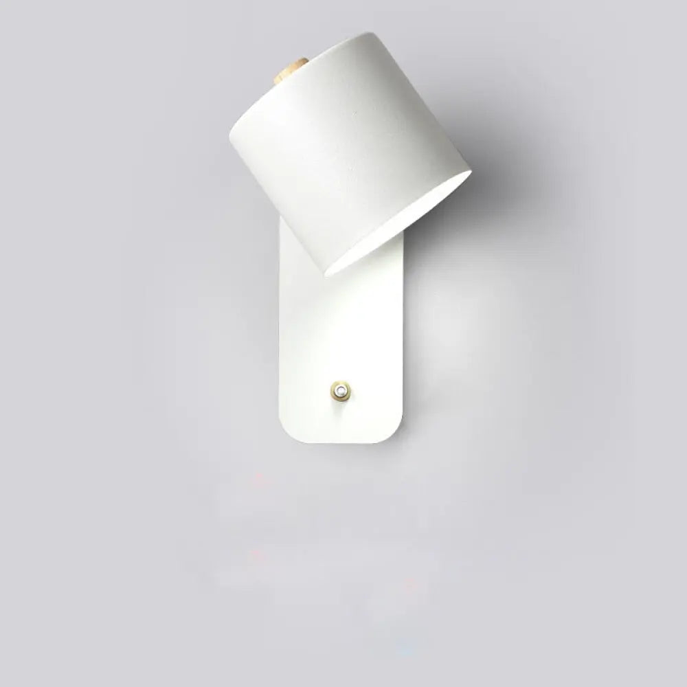 2-Pack LED Wall Lamps with Built-In Switch