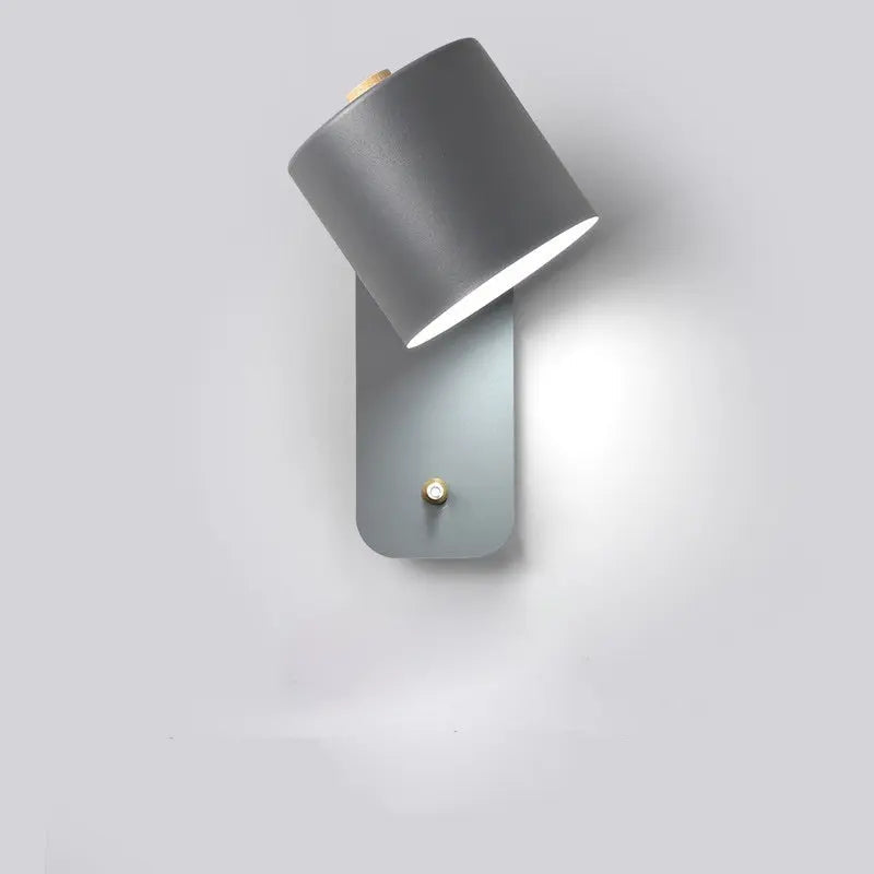 2-Pack LED Wall Lamps with Built-In Switch