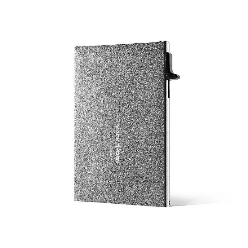 VaultPop Ultra-Thin Metal Card Holder — Sleek Protection for Your Cards