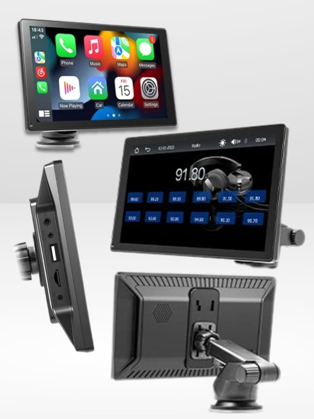 Marcherelle™ – Wireless Car Radio with CarPlay 9” HD Touchscreen
