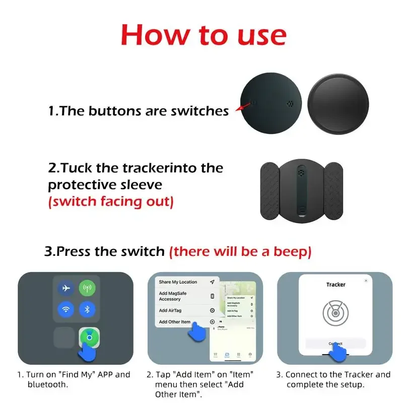 Comfexia™ – GPS Tracker for Motorcycles Without Subscription – Android & iOS Find My