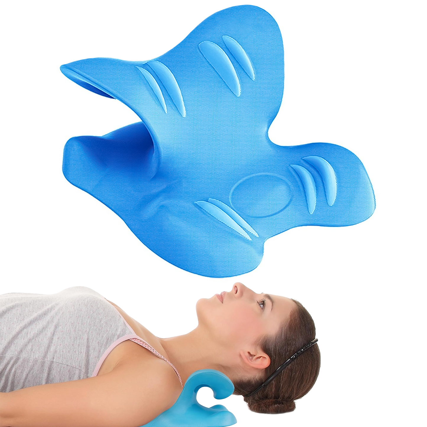 Original Cloud-Shape Neck Stretcher Pillow – Neck Traction for Cervical Pain Relief (UK)