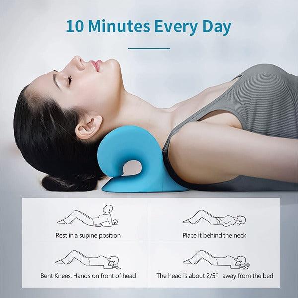 Original Cloud-Shape Neck Stretcher Pillow – Neck Traction for Cervical Pain Relief (UK)