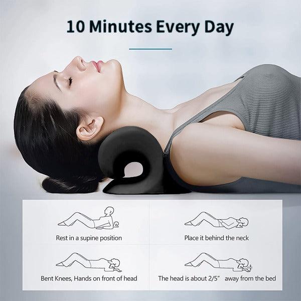 Original Cloud-Shape Neck Stretcher Pillow – Neck Traction for Cervical Pain Relief (UK)
