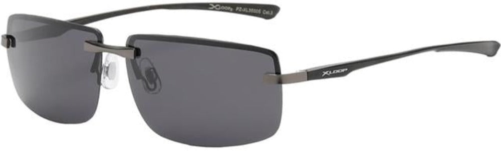 X-Loop Metal Polarised Rimless Sunglasses for Driving and Fishing
