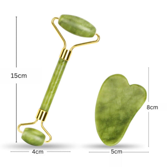 Jade Roller & Gua Sha Facial Massager – Anti-Aging Beauty Tool for Face, Neck, Eyes & Body