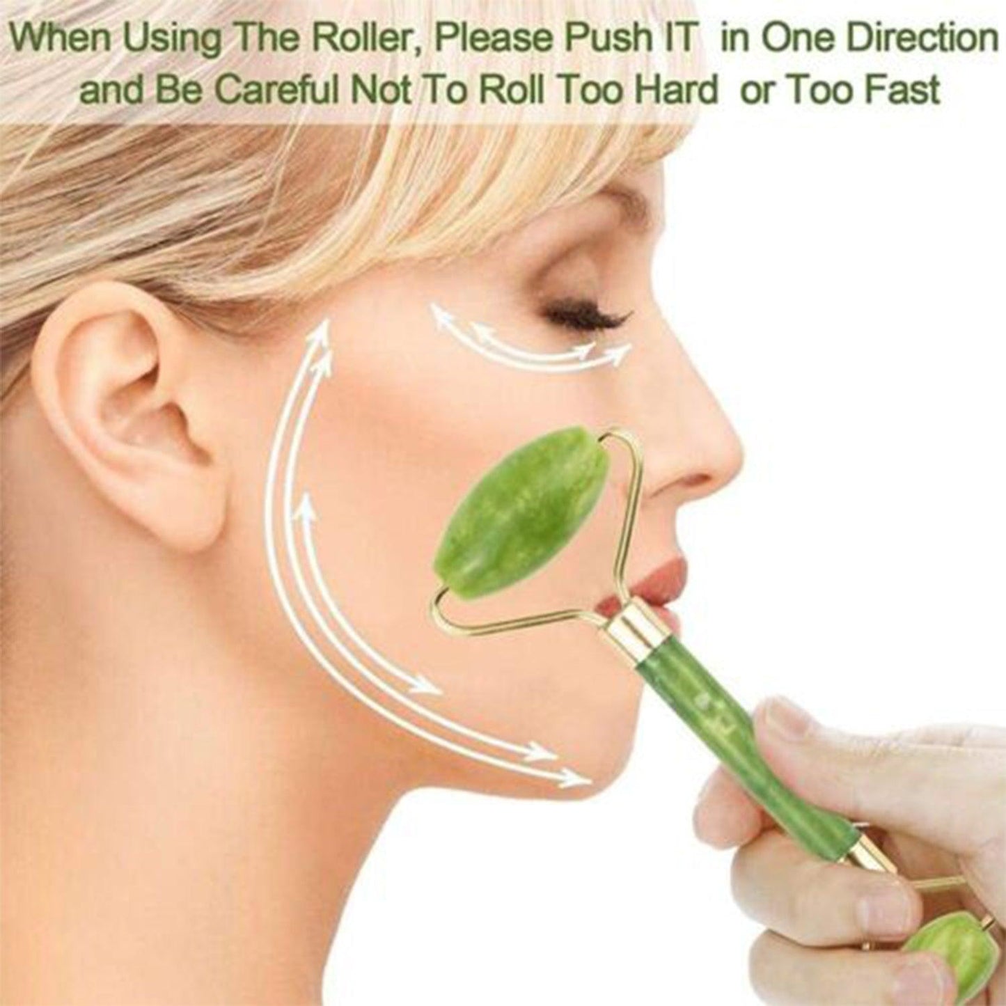 Jade Roller & Gua Sha Facial Massager – Anti-Aging Beauty Tool for Face, Neck, Eyes & Body