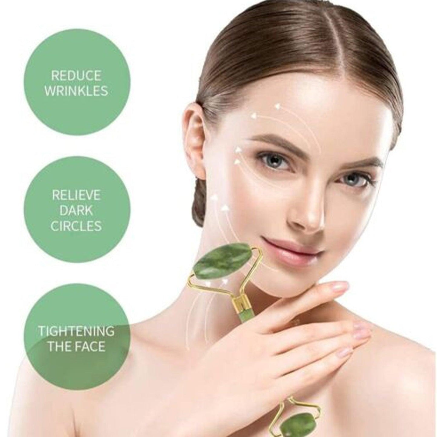 Jade Roller & Gua Sha Facial Massager – Anti-Aging Beauty Tool for Face, Neck, Eyes & Body