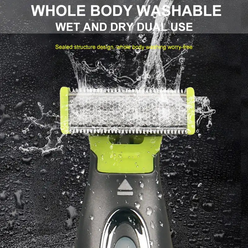 MLG Electric Shaver for Men & Women – Portable Full-Body Trimmer with USB Rechargeable T-Blade Razor, Washable for Beard, Armpits, and More