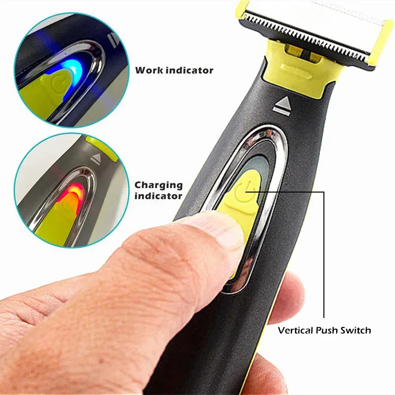 MLG Electric Shaver for Men & Women – Portable Full-Body Trimmer with USB Rechargeable T-Blade Razor, Washable for Beard, Armpits, and More