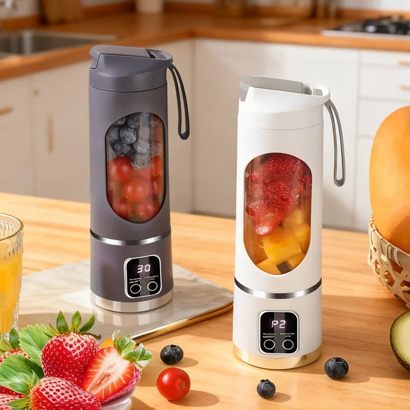 45ml USB-Charging Portable Juicer with 8-12 Blades, BPA-Free Material - Makes Milkshakes & Juices Anywhere, Travel, Office, Outdoor